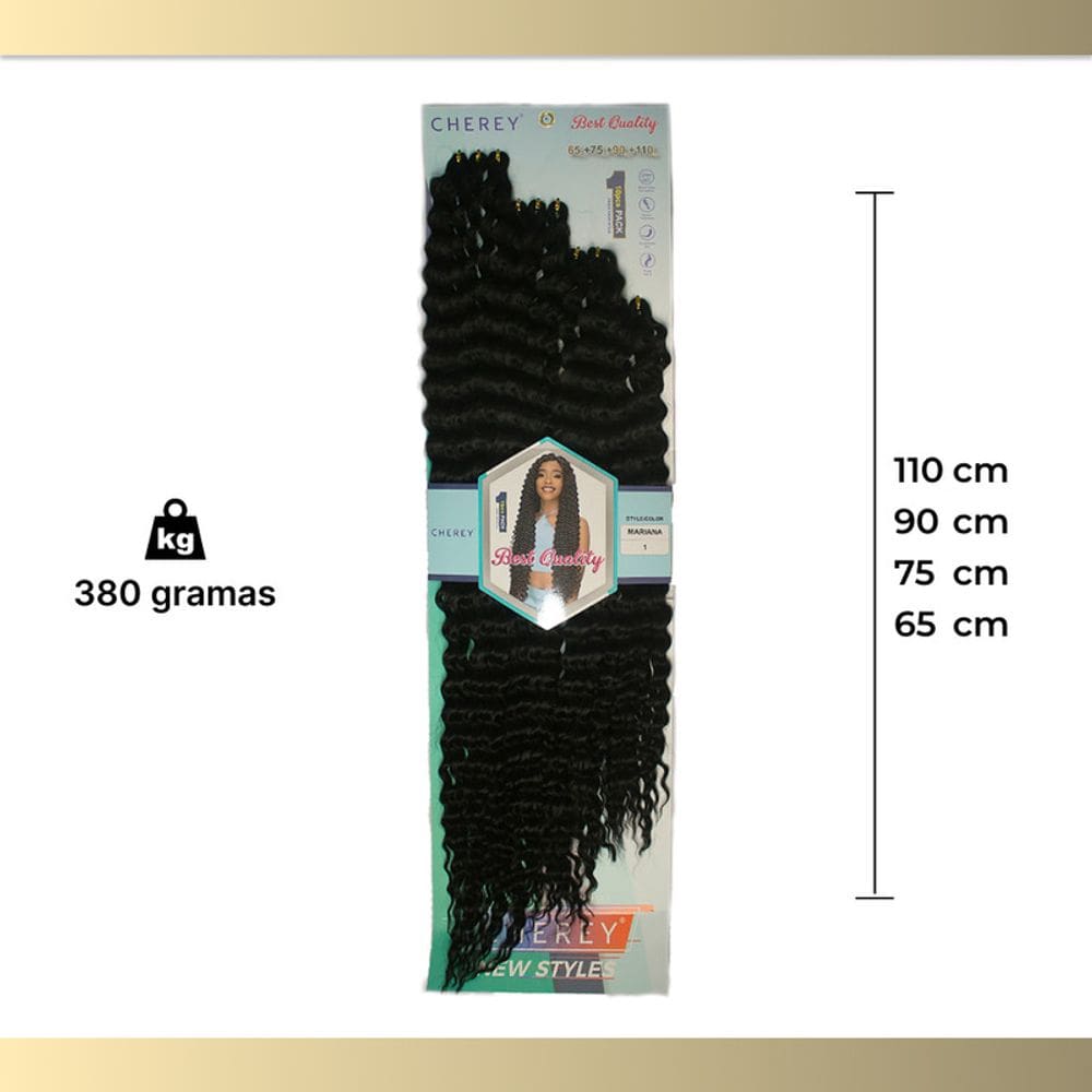 Cabelo Orgânico Mariana 380g para crochet braid
