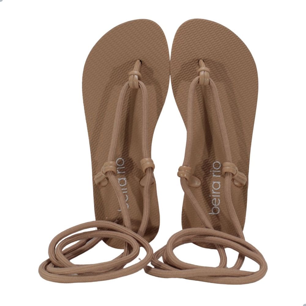 Sandália Rasteira Feminina Beira Rio 8449.905 Nude