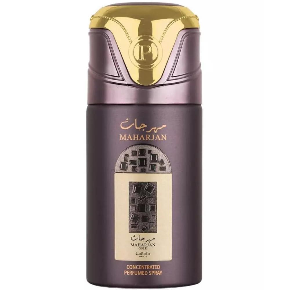 Spray desodorante perfumado Lattafa Maharjan Gold 200 ml unissex