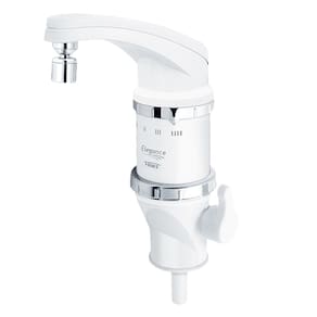 Torneira Elétrica de Bancada Elegance 4 Temperaturas Bica Alta Arejador Articulado Branco Fame
