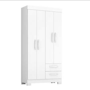 Guarda Roupa Solteiro NT6010 4 Portas e 2 Gavetas com Pés Notável