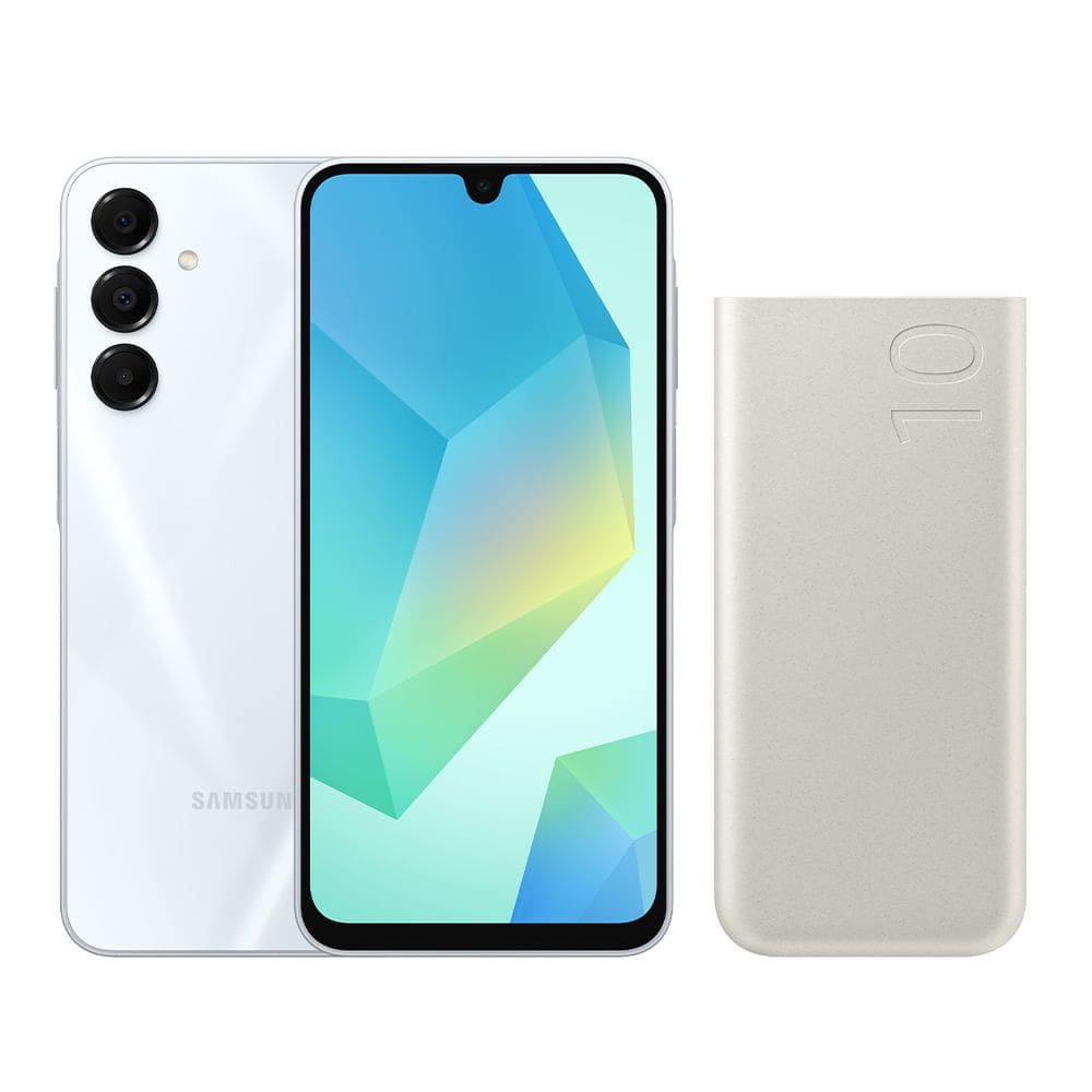 A16 5G 128GB - Cinza + Bateria Carregador Portátil 2x USB-C, 10000mAh, Super Rápida 25W - Bege