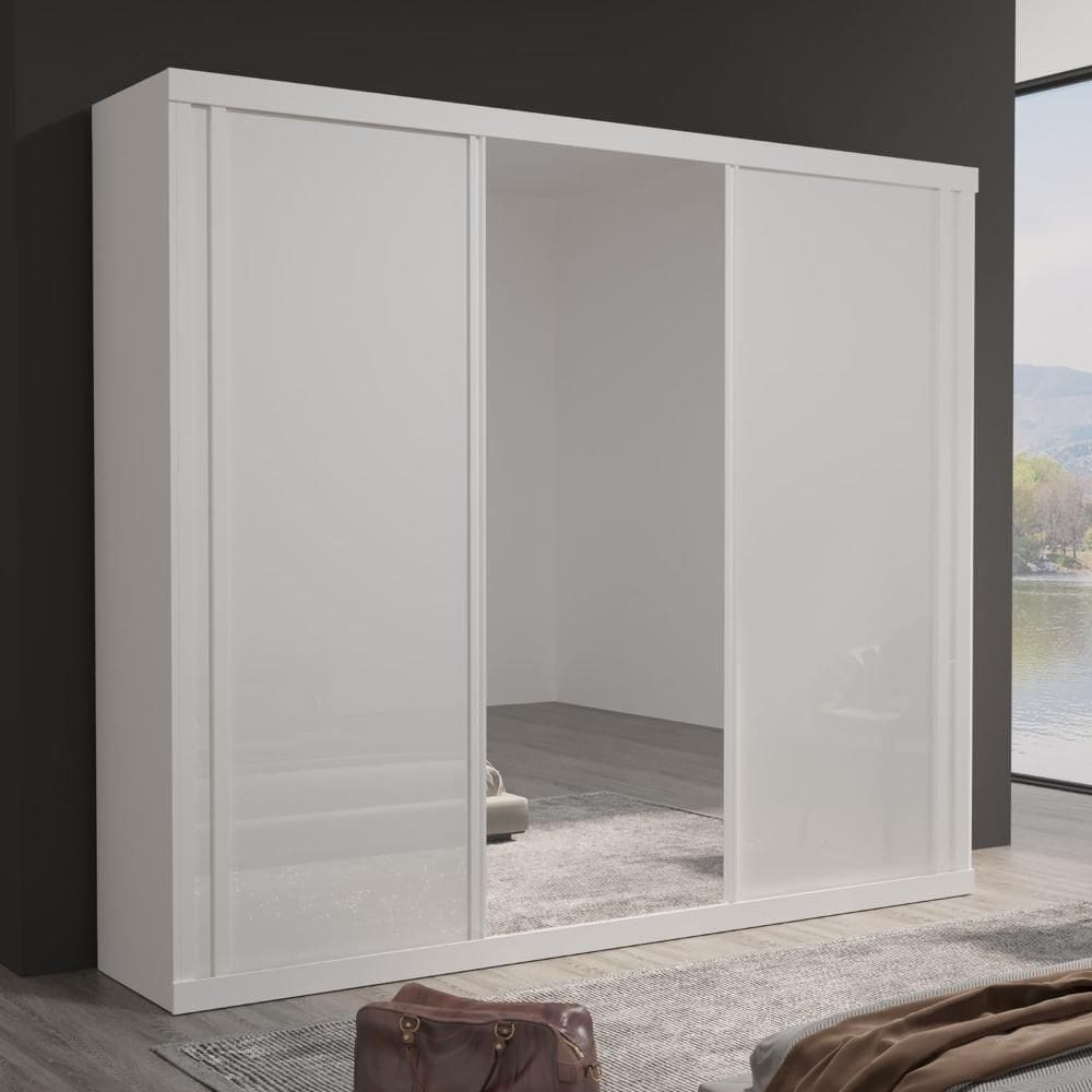 Guarda-Roupa Casal Theo Esp 100%MDF 3 Pts 6 Gav Bom Pastor