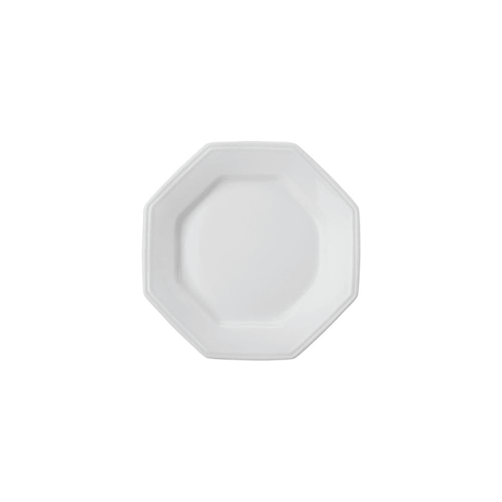 Prato de Sobremesa Prisma Branco 20,5 cm Porcelana Schmidt