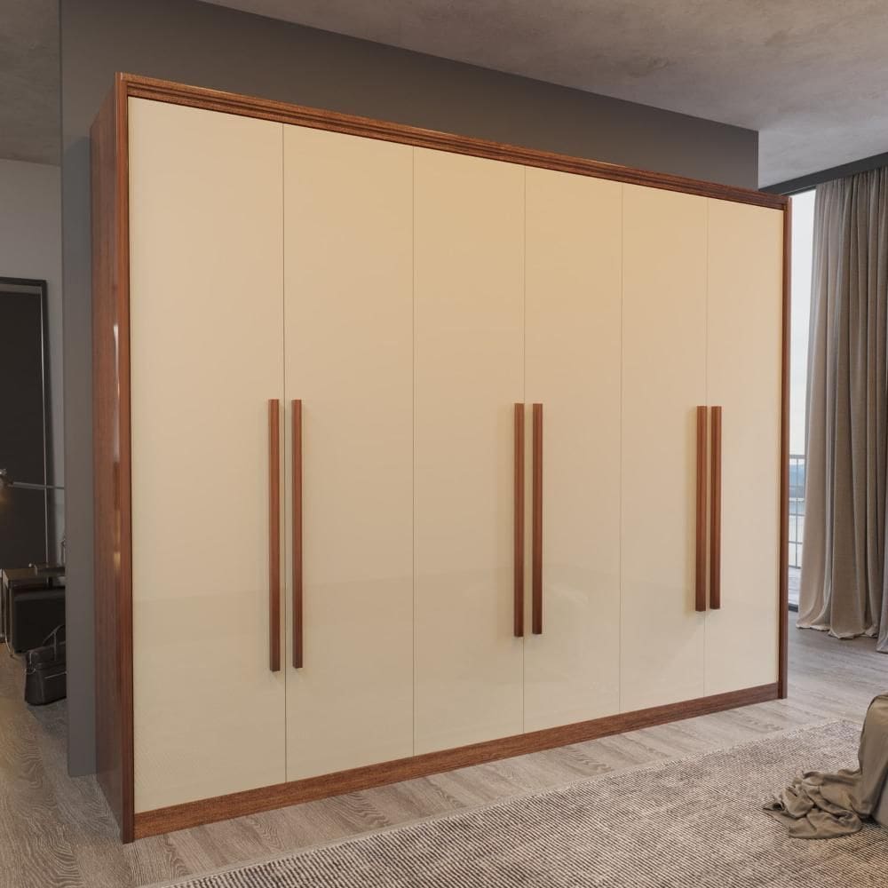 Guarda-Roupa Casal Monza 100%MDF 6 Portas 6 Gav Bom Pastor