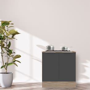 Balcão com Tampo 2 Portas 80 cm Ferrara Poliman