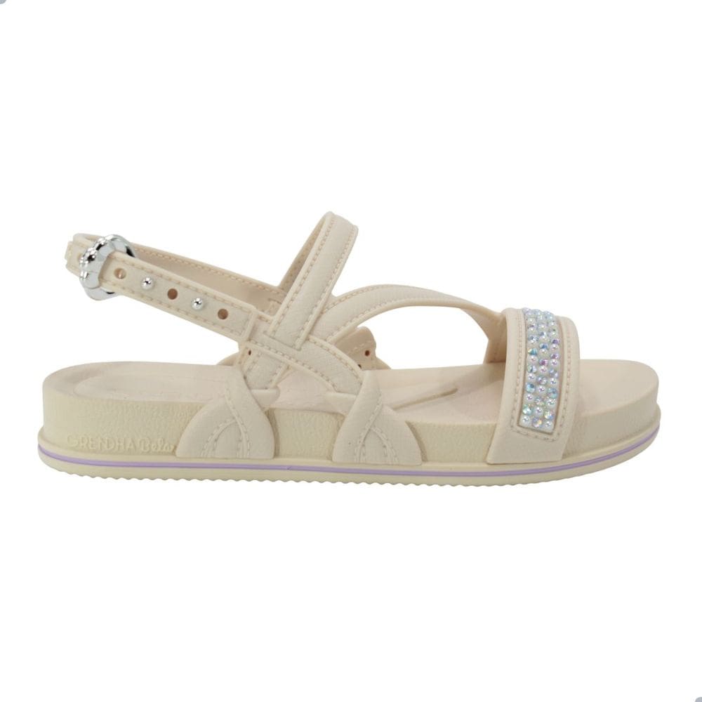 Sandália Infantil Grendha Bela Aconchego Off White