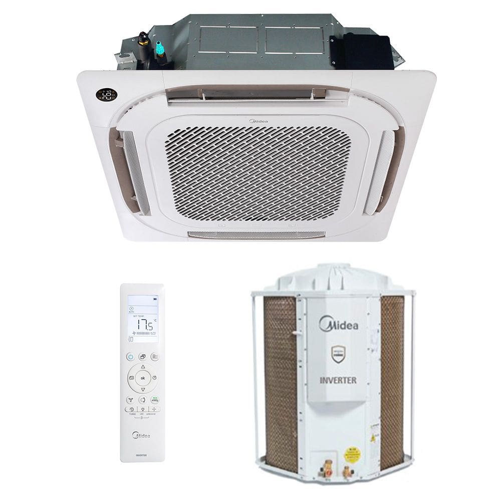 Ar Condicionado Split Cassete 4 Vias - Inverter R-32 - Midea - 60.000 BTUs - Frio - 220V Monofásico