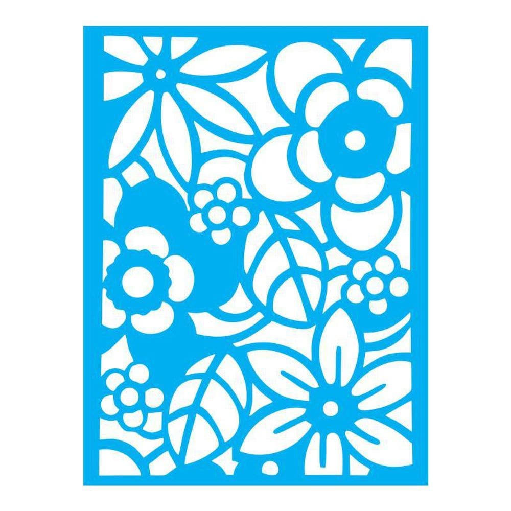 Stencil Tamako Estampa Floral - 15X20Cm - Ref A2216