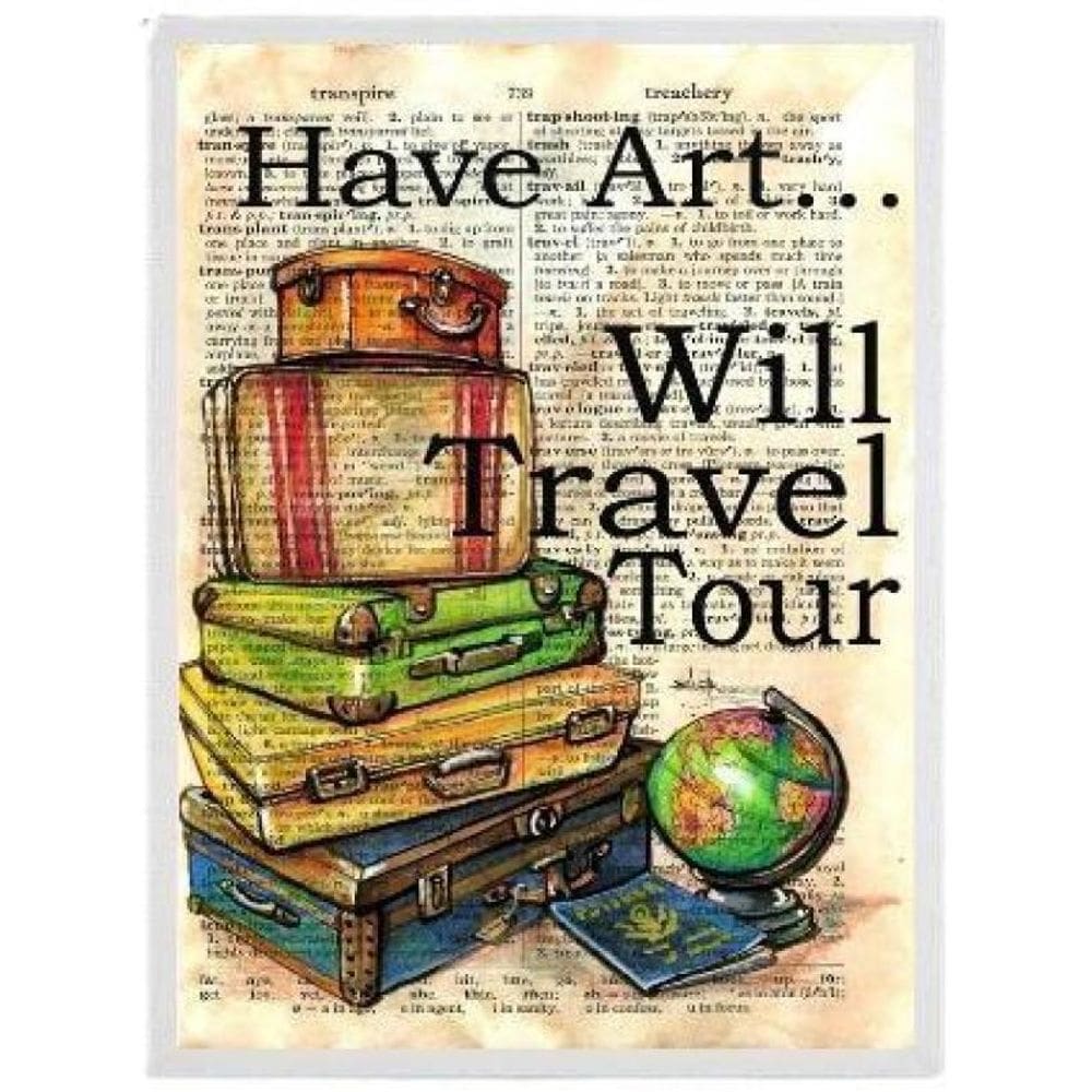 Quadro Decorativo Have Art Travel 33X24Cm Com Vidro - Branca