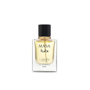 Perfume Lattafa Masa 20 ml (18,7 mL) de açafrão e limão, pimenta rosa