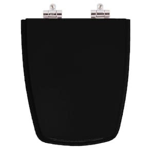 Assento Sanitário Poliester Soft Close Stylus Excellence Preto para vaso Celite