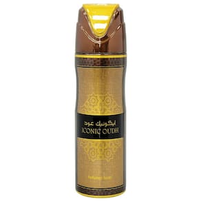 Spray corporal perfumado Lattafa Iconic Oudh 200ml para homens
