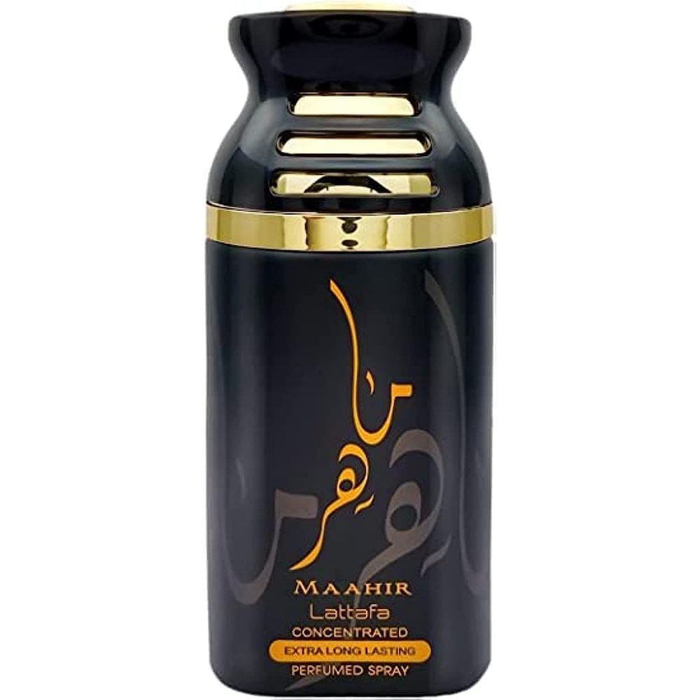 Spray desodorante perfumado Lattafa Maahir 200mL unissex