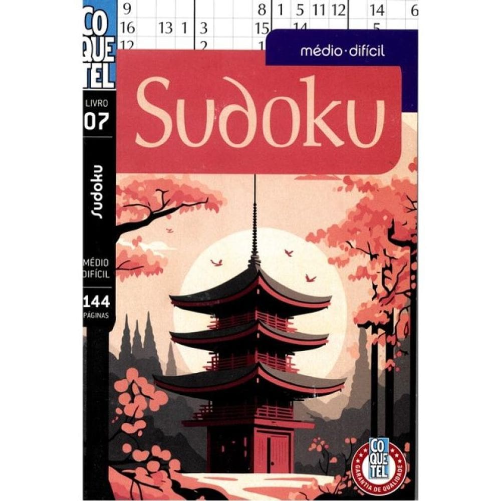Livro Coquetel Sudoku Médio/Difícil 07