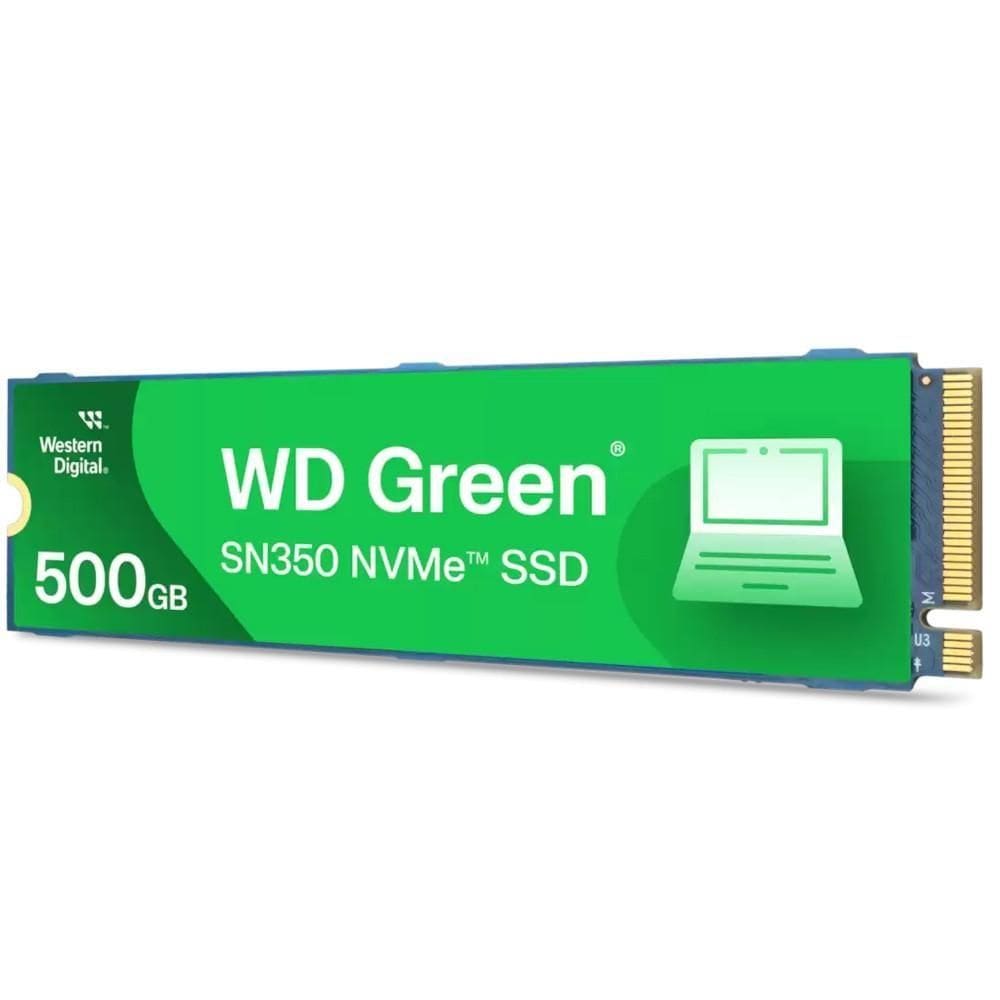 SSD 500GB M.2 2280 PCIe NVMe, WD Green SN350, Leitura até 2.400 MB/s, WDS250G2G0C, WESTERN DIGITAL