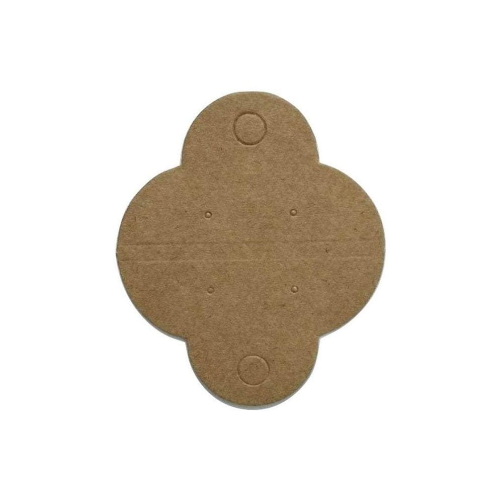 Kit 200 Tags Para Colar E Brinco Kraft