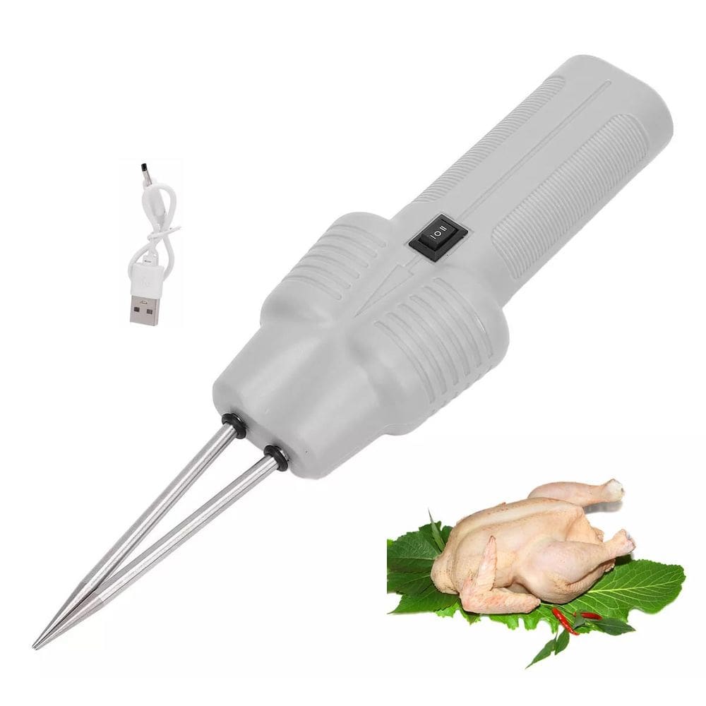 Depenador Eletrico Removedor de Penas Galinha Frango Pato Peru Ganso Aves Eficiente Bateria Recarregavel USB Cozinha