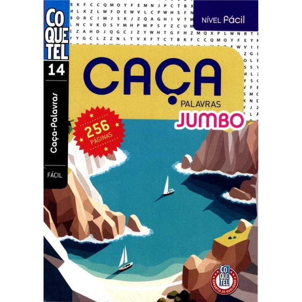 Caça Palavras Jumbo - Nível Fácil - Livro 14