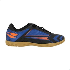Tênis Masculino Futsal Indoor Foorcy Dray 333 Preto, Azul e Laranja