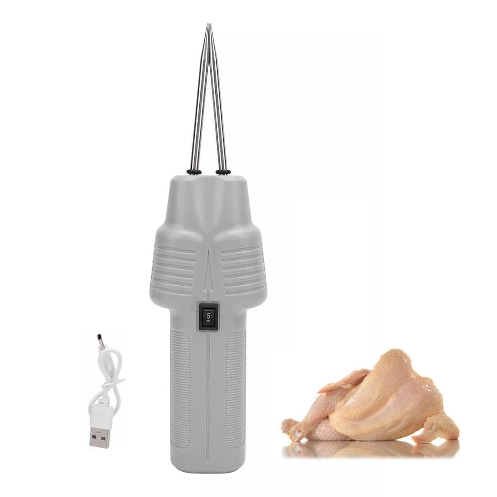 Depenador Eletrico Remove Penas Galinha Frango Pato Ganso Peru Aves Bateria Recarregavel USB Cozinha