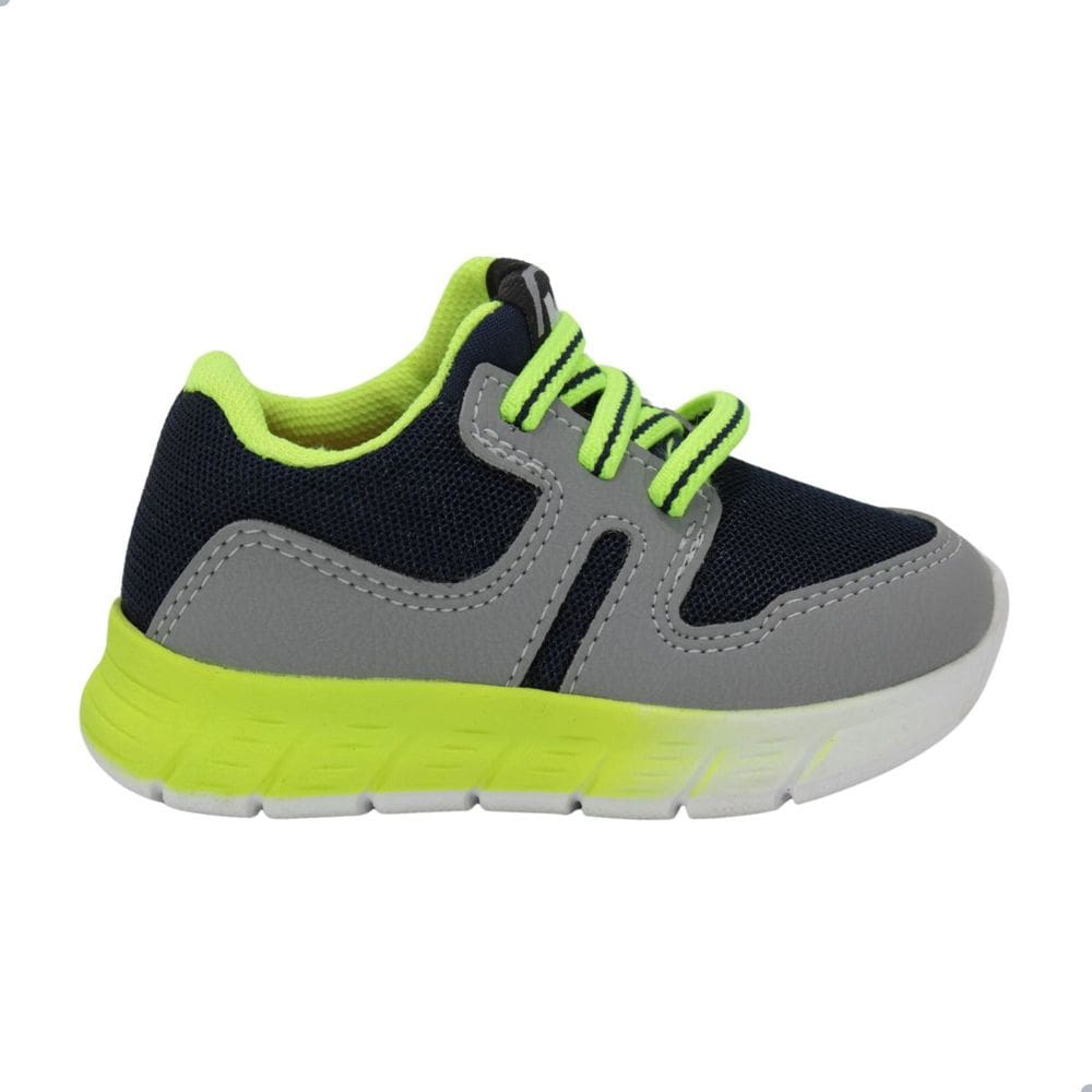 Tênis Bebê Molekinho Azul Marinho/Cinza