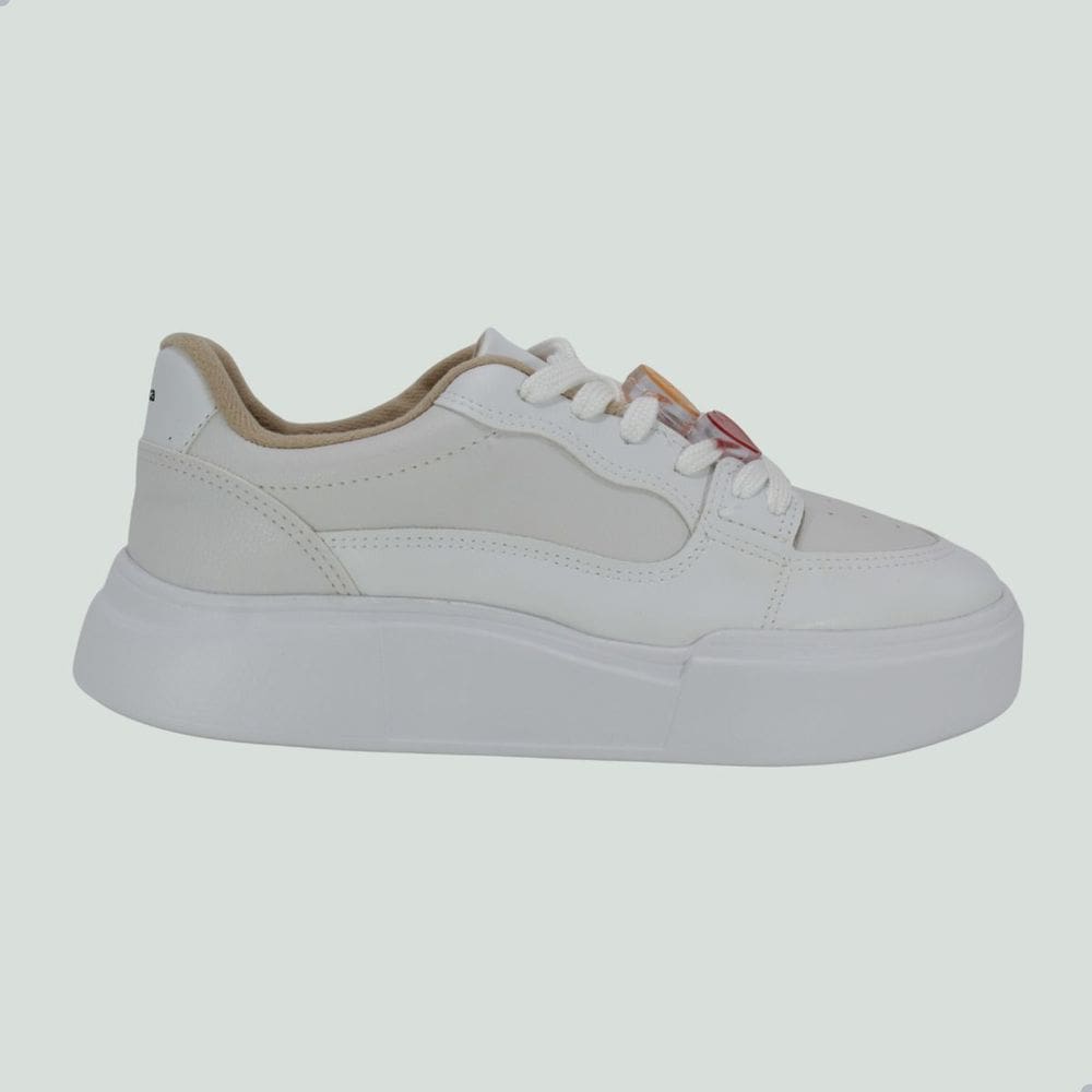 Tênis Feminino Casual Moleca Floather Branco