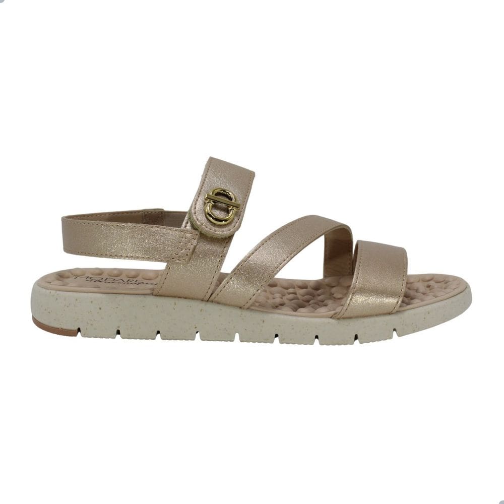 Sandália Feminina Modare 7162.223 Metalizado Dourado
