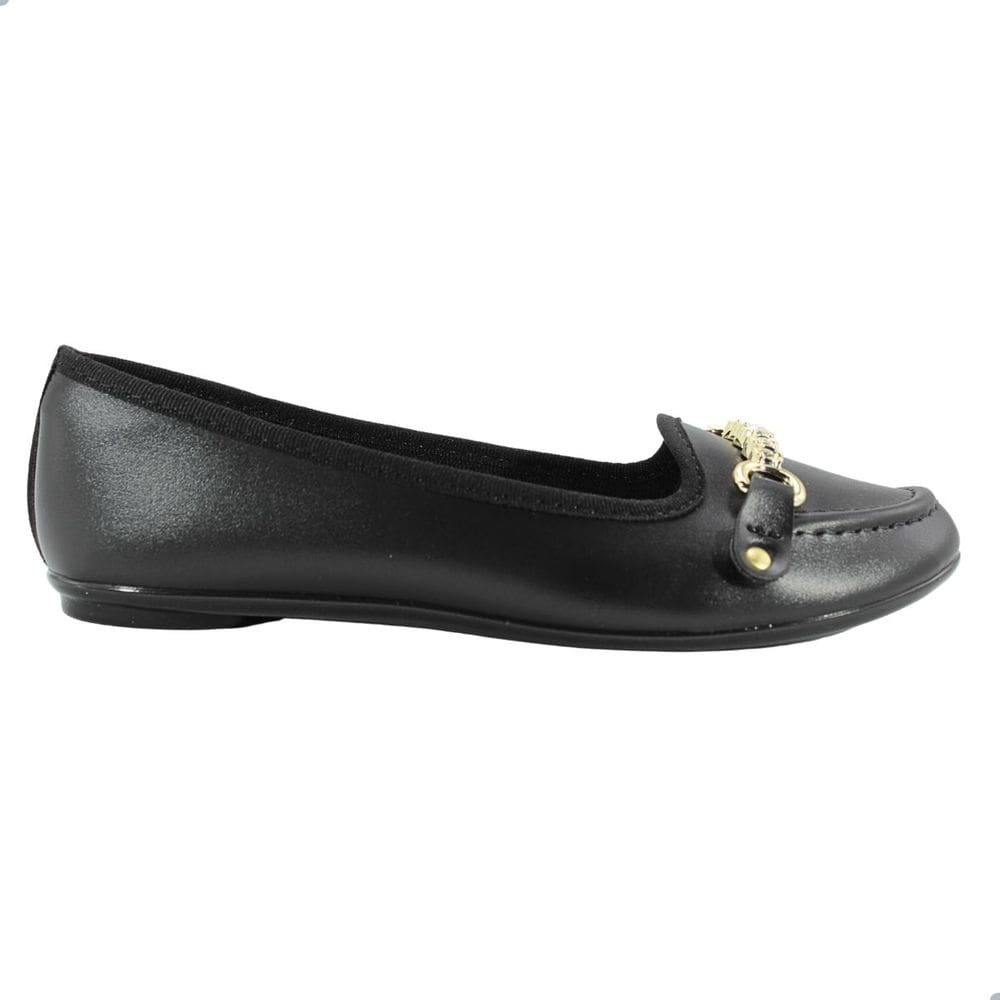 Sapatilha Feminina Moleca Napa Sardenha Neo Preto