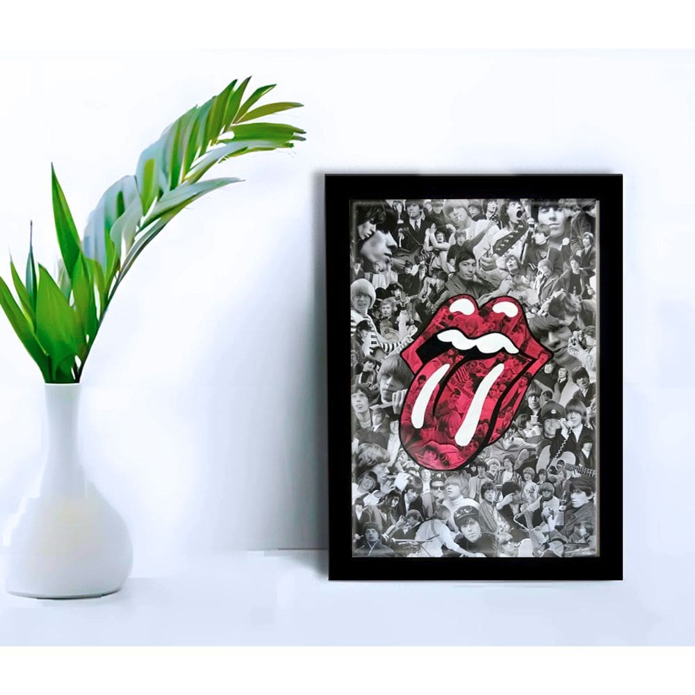 Quadro Decorativo Rolling S Show Sala Escritório +Vidro
