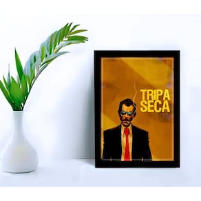 Quadro Decorativo Tripa Seca Madruga Sala Quarto + Vidro A4