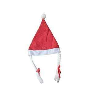 Touca Natalina / Gorro De Natal - Mamãe Noel Com Tranças
