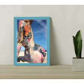 Quadro Decorativo Liberdade Beira-Mar Estúdio C/ Vidro 33x25