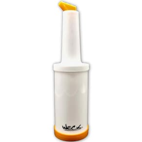Garrafa Plástica Store`n Pour 1 Litro Laranja Weck para Drinks Xaropes Mixologista