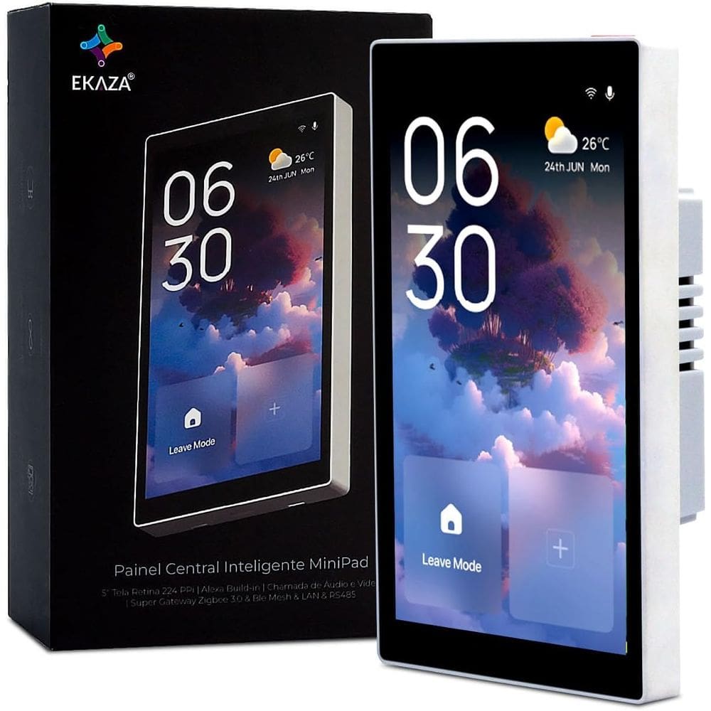 Painel Central Inteligente Wi-Fi  Hub Zigbee Alexa Integrada