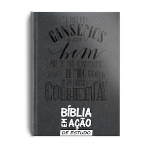 Biblia Em Acao De Estudo - Versao Mensagem - Cinza