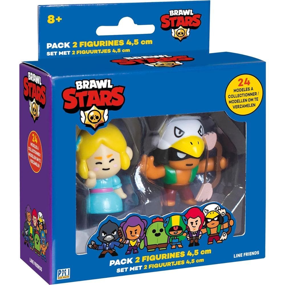 Bonecos Brawl Stars - Piper e Bo MULTIKIDS