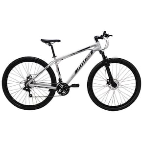 Bicicleta Aro 29 Alumínio Branco E Preto Gott Rocker Freios A Disco Suspensão 21v