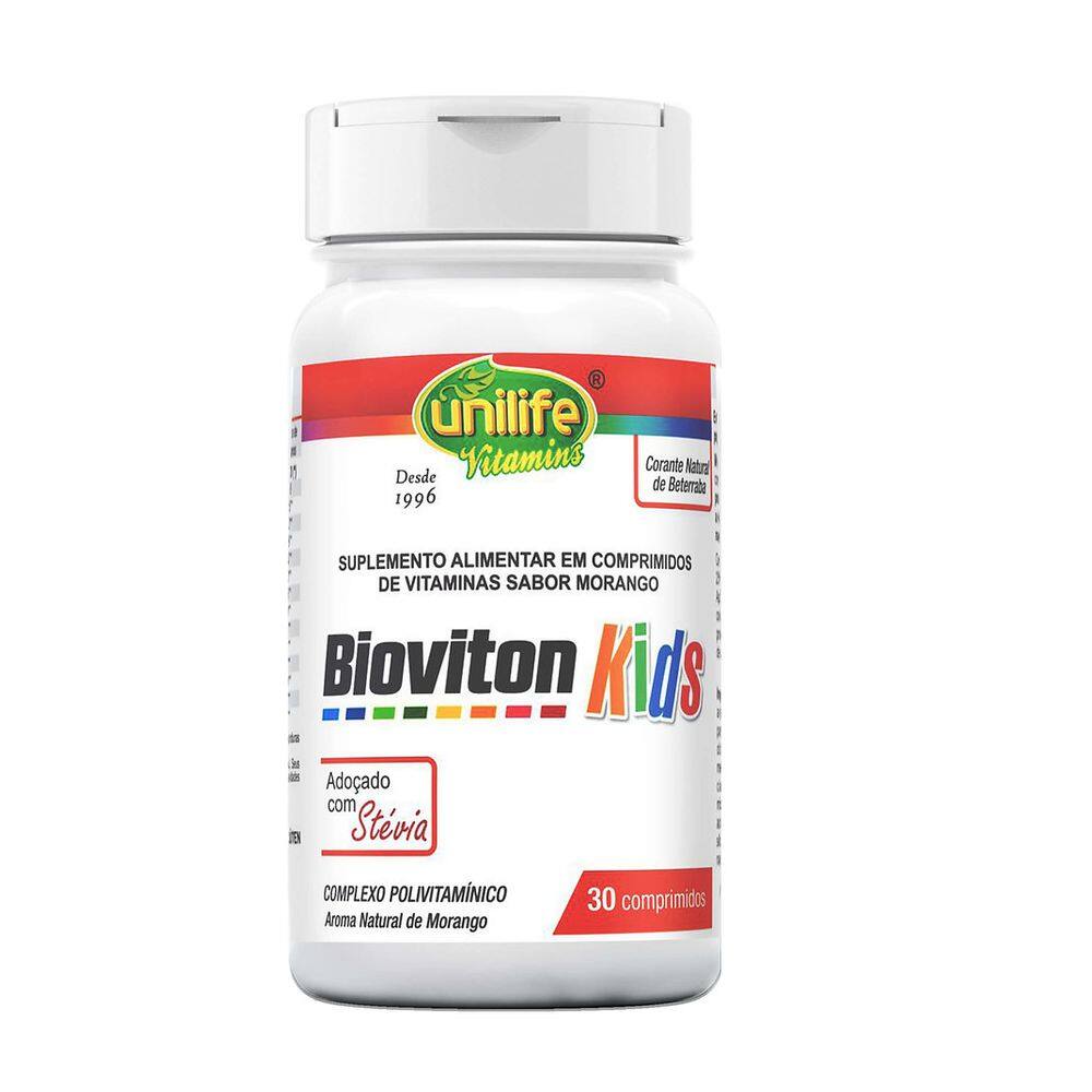 Bioviton Kids 500mg 30 Comprimidos Sabor Morango - Unilife