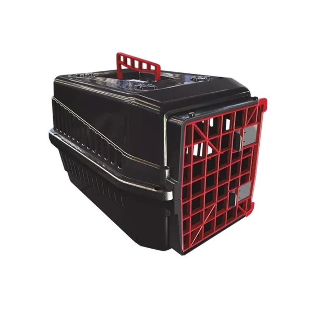 Caixa Transporte Cães Grande Yorkshire Gato N4 Preto