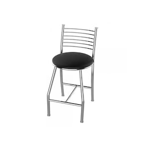 Banqueta Cozinha Cromada Redonda Firenze Baixa 50cm Flape