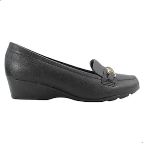 Sapato Feminino Modare Anabela Napa Floather Nature Preto