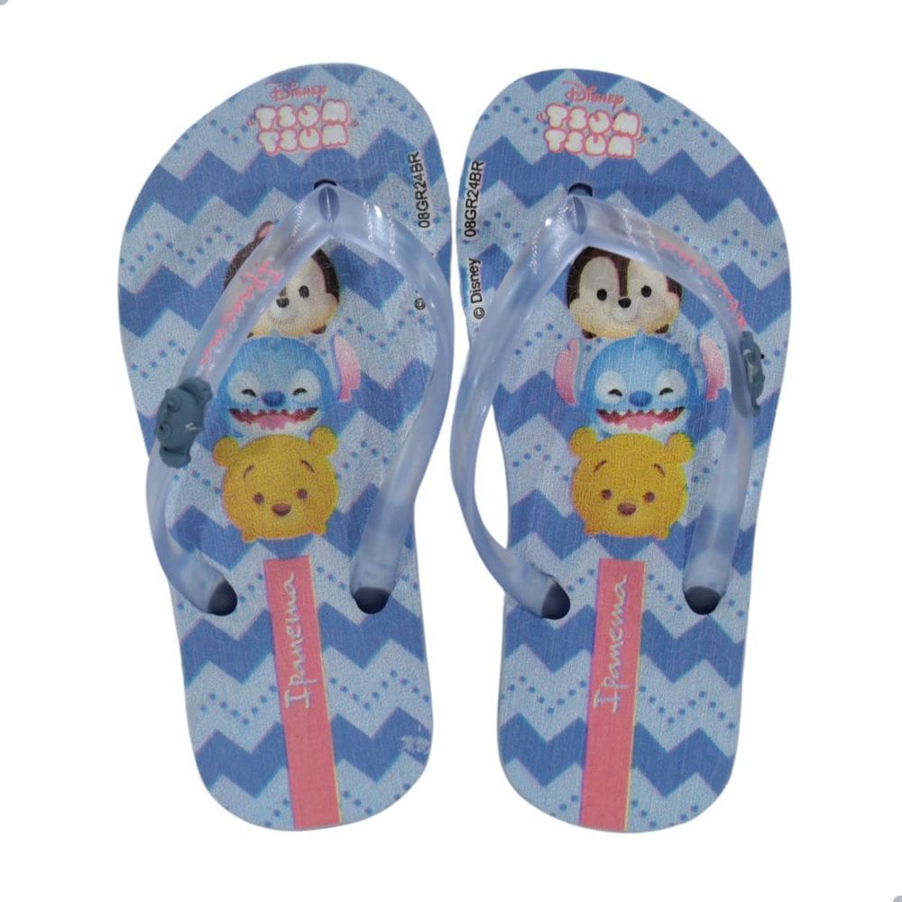 Chinelo Infantil Ipanema Disney Joy Azul Perolado