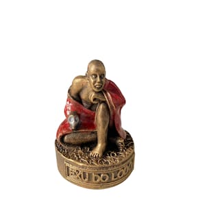 Escultura Exu do Lodo Vintage em Resina 6,5 cm