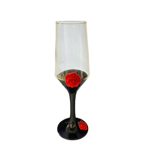 Taça Pomba Gira Luxo Rosa Vrm Decorativa Champagne 186ml