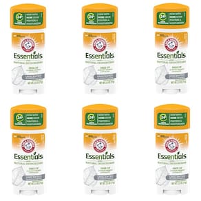 Desodorante Arm & Hammer Essentials Solid, sem perfume, 75 ml, pacote com 6