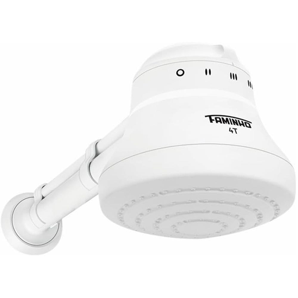Chuveiro Ducha Faminho Seletor 4 Temperaturas Cano de 30cm Chuveirinho Manual Branco Fame