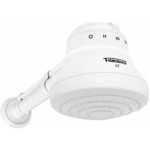 Chuveiro Ducha Faminho Seletor 4 Temperaturas Cano de 30cm Chuveirinho Manual Branco Fame