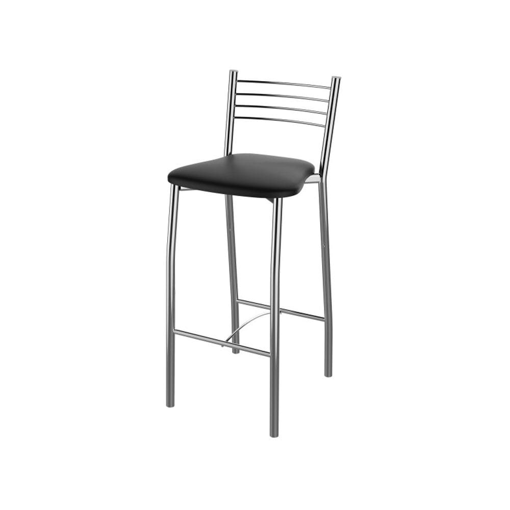 Banqueta Cozinha Cromada Milano Alta 70cm - Flape