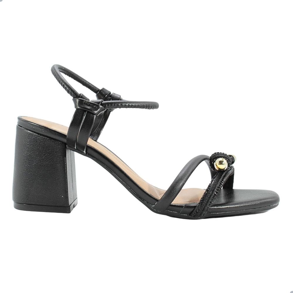 Sandália Feminina Beira Rio Firenze Pele Strech Preto